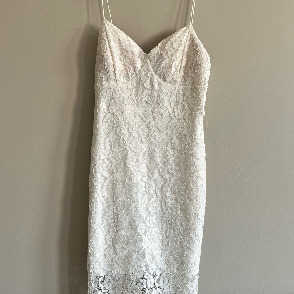 Just Me White Lace Dress